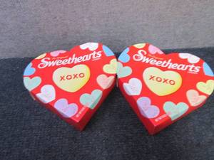 2- 6 oz Sweethearts Candies in date...