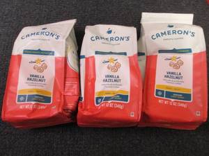 3- 12 oz Camerons Vanilla Hazelnut...