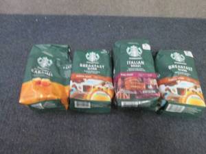 4 Bags Assorted Starbucks Coffee...