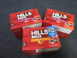 3- 12 pks Hills Bros Morning Roast...