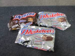 3 Bags Snickers & 3 Musketeers...