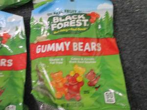 6- 4.5 oz Black Forest Gummy Bears...