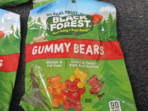 6- 4.5 oz Black Forest Gummy Bears...