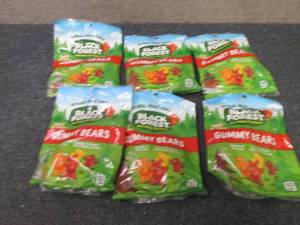 6- 4.5 oz Black Forest Gummy Bears...