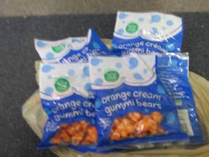 6- 5.5 oz Orange Cream Gummi Bears...