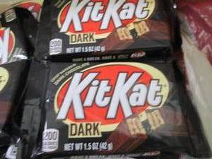 12- 1.5 oz KitKat Dark Bars...