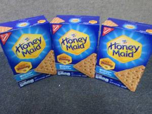 3- 14.4 oz Boxes Honey Maid Graham ...