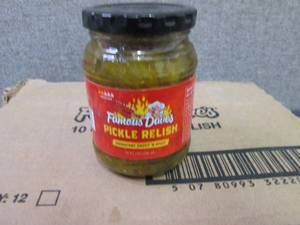 12- 10 oz Jars Famous Daves Pickle...