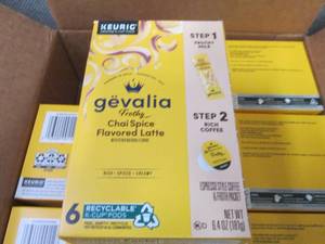 6- 6 pks Gevalia Chai Spice Flavore...