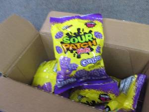 8- 8.02 oz Bags Sour Patch Grape...