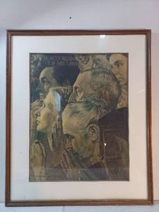 Framed Norman Rockwell Print