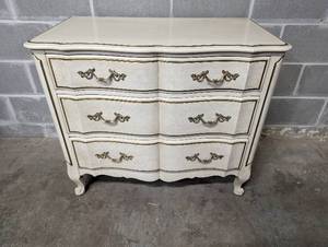 French Provincial Style Three-Drawer Chest Of Drawers By Davis Cabinet Company