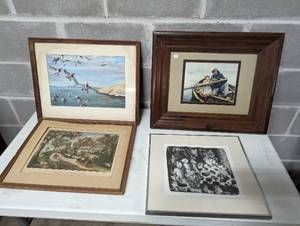 Two Pieces of Framed Art