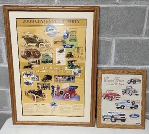 Two Pieces of Framed Ford Art