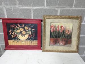 Two Framed Art Pieces