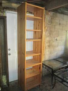 (G) Wood Shelf 83 H x 20 W x 15 3...