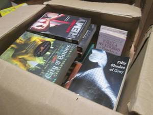 (R) Box Full of Books Hard and Soft...