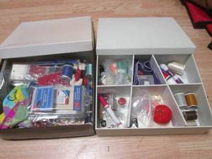 (R) 2 Boxes of Assorted Sewing Acce...