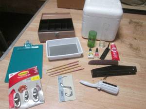 (R) Lot of Misc - Cash Box, Foam Co...