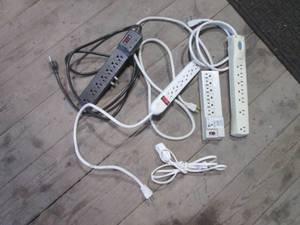 (G) 4 Power Strips and Extension Co...