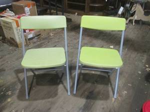 (G) 2 Folding Chairs...