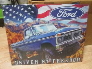 (R) Ford Driven By Freedom Tin Sign...