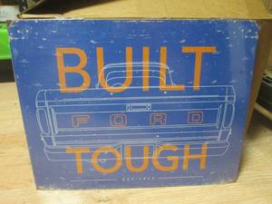 (R) Built Ford Tough Tin Sign - New...