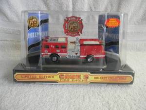 CODE 3 COLLECTIBLES 164 SCALE DIE-CAST - LIMITED EDITION 1 of 25000 CITY OF LOS ANGELES FIRE ENGINE TRUCK #27 HOLLYWOOD - IN BOX - FANTASTIC PIECE - SEE PICTURES