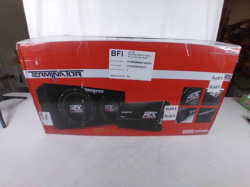 New MTX Terminator 1200-Watt Dual Subwoofer and Amplifier Package