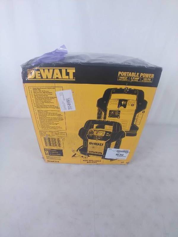 New DeWalt 1400 Amp Jump Starter Compressor
