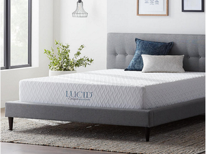 New Lucid Comfort Collection 10 Medium Gel Memory Foam Mattress - Queen