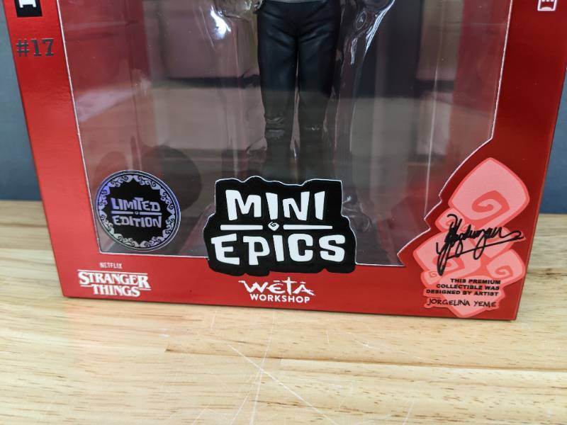 lot 55B image: Brand New Weta Workshop Mini Epics - Stranger Things (Season 4) - Hellfire Eddie (Limited Edition) Figurine F