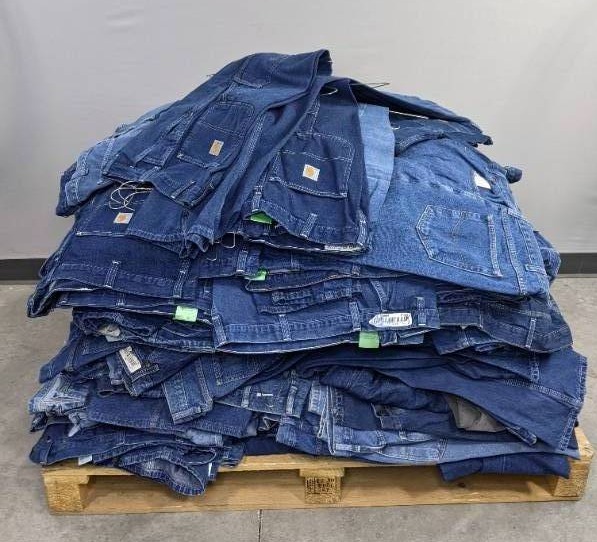 lot 1A image: Resellers Dream Pallet of Carhartt, Dickies and other Branded Denim Jeans 160 Total Pairs J