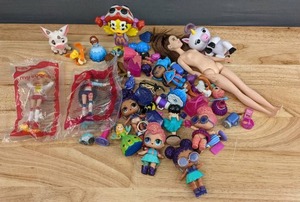 lot 69 image: Assortment of Kids toys Disney, Barbie, LOL, McDonalds, & More F