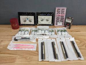 lot 122 image: New Assortment of Self Care Products and Makeup Sadoer Aloe Vera Hand Cream, Party Joy, Ahrikiss Lashes, & More F