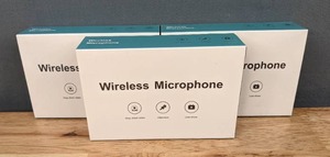 lot 50 image: Brand New Wireless Microphones (x3) F