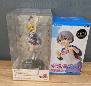 lot 41 image: New Figurines - Fairy Tail Lucy Heartfilia (Grand Magic Royale Version) and Sega Hana Uzaki Super Premium Uzake-chan Wants to Hang Out (Grinning face version) F