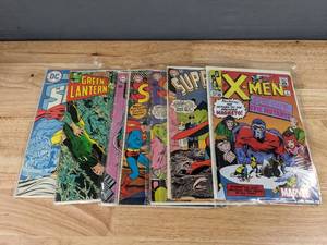lot 3 image: Marvel X-Men Comic Book and (6) DC Comic Books Including Superboy, Superman. Sandman and More  R