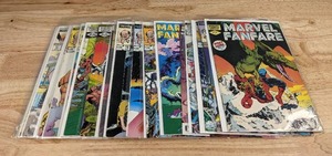 lot 29 image: A Collection of 22 Marvel Comic Books Including 4 Avengers Comic Books and 18 Marvel Fanfare Comic Books  R