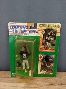 lot 36 image: 1993 Kenner Starting Lineup Deion Sanders Atlanta Falcons NFL Football Figurine  R