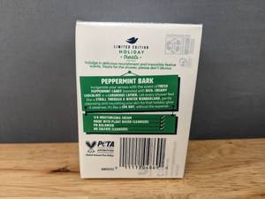 lot 24A image: 6 Brand New Dove Peppermint Bark Bar Soap Nourishment Holiday Treats Limited Edition 7.5 oz N