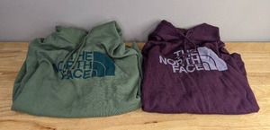 lot 105 image: Two The North Face Womens Size XXL Pull Over Hooded Sweaters R