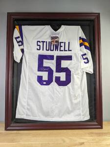 lot 10 image: NFL Minnesota Vikings Scott Studwell Autographed Framed #55 Jersey JSA R