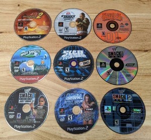 lot 62B image: (9) Playstation 2 Games - WWF Smack Down, Hot Shots Golf, The Dukes of Hazard, and More Z