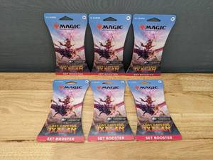 lot 82B image: (6) New Packs of Magic the Gathering The Lost Caverns of Ixalan Set Boosters (12 Cards in Each) O