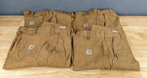 lot 160 image: Four Pairs of Mens Carhartt Dungaree Fit Work Pants 34x34 J