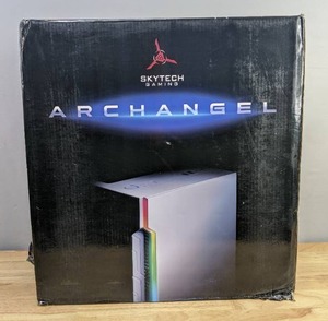 lot 14A image: New SkyTech Archangel Gaming Computer ST-Arch3.0-0185-OR 500G SSD R