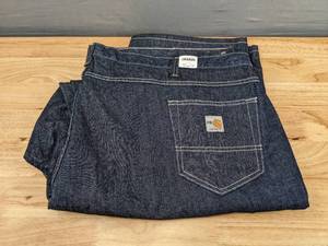 lot 59B image: New Carhart Flame Resistant Jeans Size 56x34  J