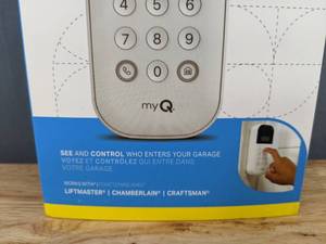 lot 21B image: Brand New myQ Smart Garage Wireless Garage Door Video KeyPad N