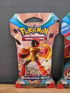 lot 51B image: (4) Brand New Pokemon Scarlet & Violet Paradox Rift Sleeved Boosters and New Pokemon TCG Kangaskhan ex Battle Deck O
